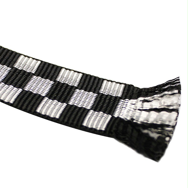 黑白格纹尼龙织带